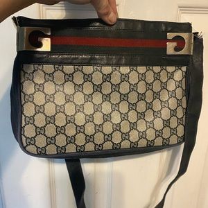 Gucci W Guccissima shoulder bag